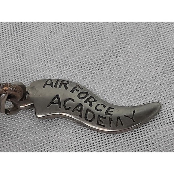 VINTAGE Sterling USAF ACADEMY CHAPEL Silver Bracelet Charm US Air Force - Picture 4 of 7